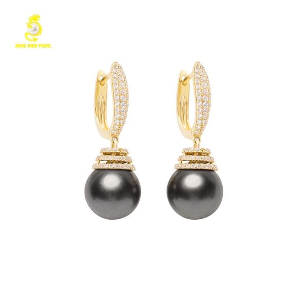  Bông tai ngọc trai sang trọng kết hợp vàng 18K GDE311 