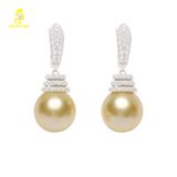  Bông tai ngọc trai sang trọng kết hợp vàng 18K GDE311 