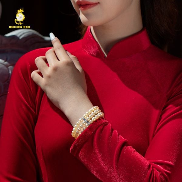  Vòng tay ngọc trai Akoya BT0465 