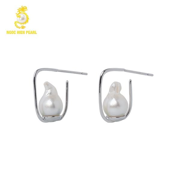  Bông tai ngọc trai Baroque SDE006 