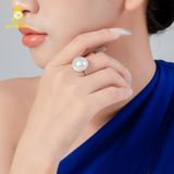  Nhẫn ngọc trai Cấy trên vỏ GRP006 