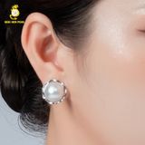  Bông tai ngọc trai Cấy Trên Vỏ GEP 