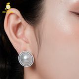  Bông tai ngọc trai Cấy Trên Vỏ GEP 