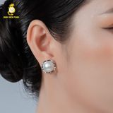  Bông tai ngọc trai Cấy Trên Vỏ GEP011 