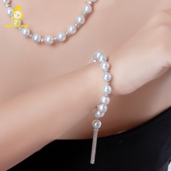  Vòng tay ngọc trai Akoya 4A GDB066 