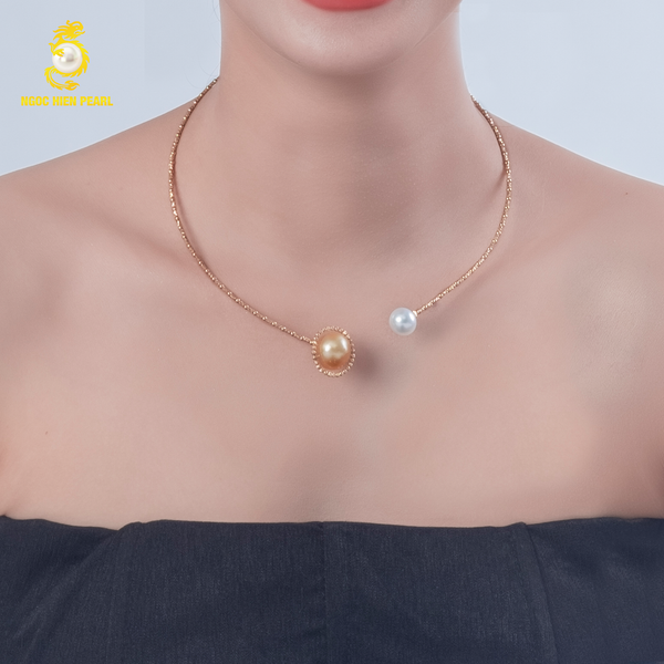  Kiềng ngọc trai thiết kế GDC318 