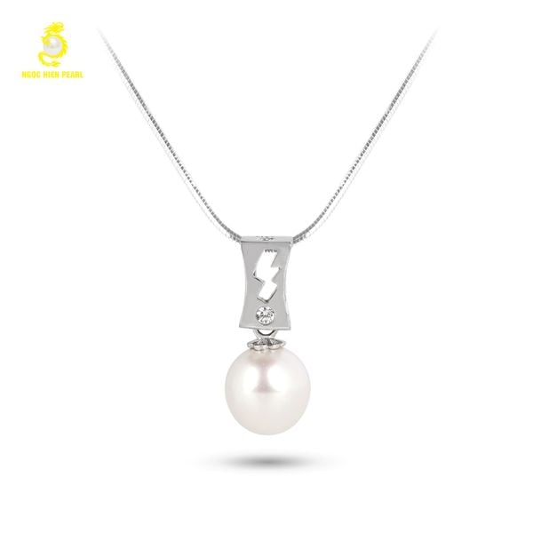  Mặt dây chuyền ngọc trai Freshwater kết hợp vàng trắng 18K GFPS05 