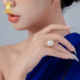  Nhẫn ngọc trai Cấy Trên Vỏ GRP006 