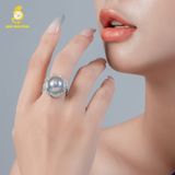  Nhẫn ngọc trai Cấy trên vỏ GRP007 