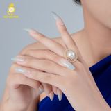  Nhẫn ngọc trai Cấy trên vỏ GRP007 