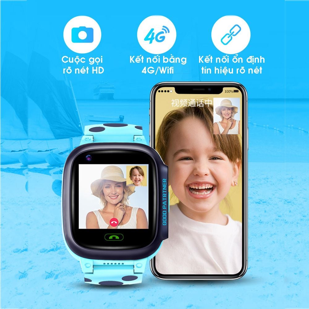 Đồng hồ thông minh định vị trẻ em Y95, nghe gọi video độc lập 2 chiều