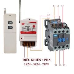 Công tắc điều khiển từ xa 3km 3 pha 380v