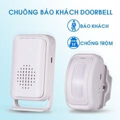 Chuông báo khách cửa hàng DoorBell pro, báo động chống trộm, cảm biến chuyển động hồng ngoại