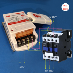 Công tắc điều khiển từ xa 3 pha LW 1000m, điện 380v, 5kw