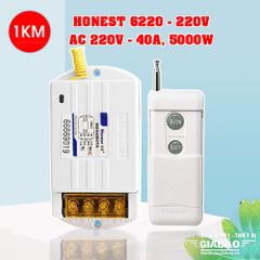 Công tắc điều khiển từ xa 1000m công suất lớn Honest HT-6220KGD và HT-6220ZRD