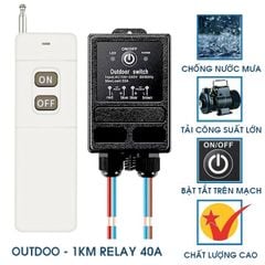 Công tắc điều khiển từ xa chống nước 1km 220v 30a outdoor switch