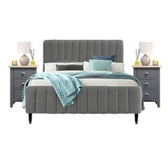 ANGELA BLUSH BED GREY 1.6