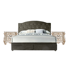 BỘ PHÒNG NGỦ MANOR GREY TUFTED 1.6 2 TÁP