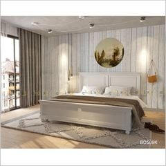 GIƯỜNG NGỦ HARPER MÀU TRẮNG 1.8