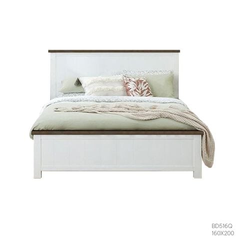 GIƯỜNG NGỦ COTTAGE WHITE & BROWN 1.6