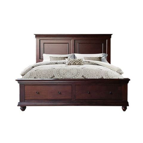 GIƯỜNG NGỦ HARPER STORAGE MÀU NÂU 1.6