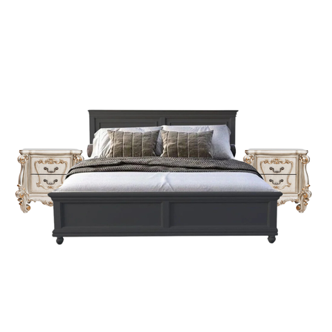 BỘ PHÒNG NGỦ HARPER MÀU ĐEN 1.6 2 TÁP