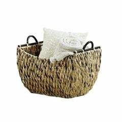 GIỎ LỤC BÌNH TRANG TRÍ RECT BASKET WITH METAL HANDLE