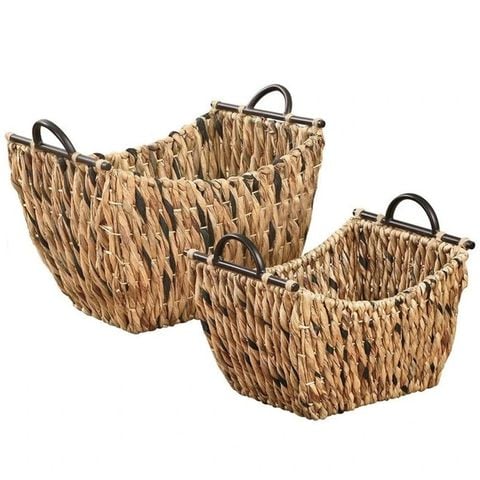 BỘ 2 GIỎ LỤC BÌNH TRANG TRÍ  PANAMA