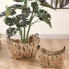 BỘ 2 GIỎ LỤC BÌNH TRANG TRÍ  PANAMA