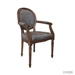 GHẾ ARMCHAIR BLUE FRENCH VINTAGE