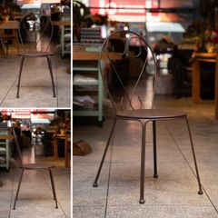 GHẾ NGOÀI TRỜI HOA VĂN MÀU NÂU