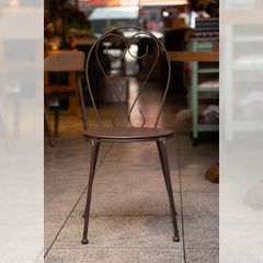 GHẾ NGOÀI TRỜI HOA VĂN MÀU NÂU