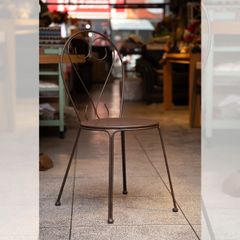 GHẾ NGOÀI TRỜI HOA VĂN MÀU NÂU