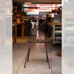 GHẾ NGOÀI TRỜI HOA VĂN MÀU NÂU