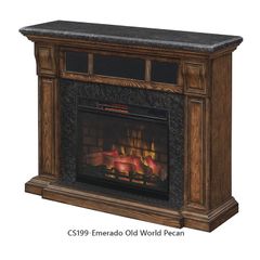 TỦ LÒ SƯỞI ĐIỆN EMERADO OLD WORLD PECAN ECLECTRIC FIREPLACE (ĐIỆN 110V)
