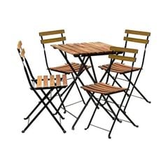 BỘ BÀN NGOÀI TRỜI 4 GHẾ BRISFRO MÀU TỰ NHIÊN