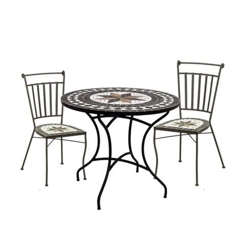 BỘ BÀN 2 GHẾ NGOÀI TRỜI MOSAIC KINA