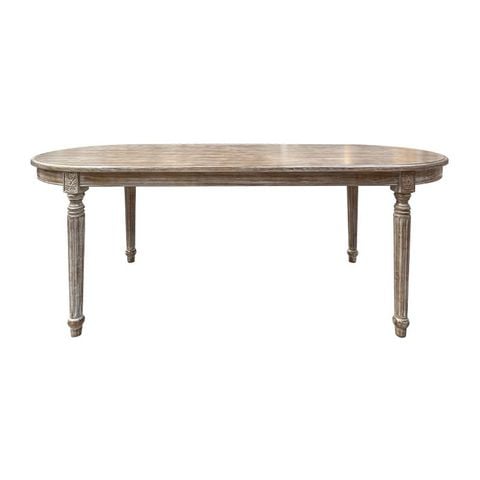 BÀN ĂN OVAL LOUIS FRENCH VINTAGE 2.0