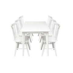 BỘ BÀN ĂN 6 GHẾ KATARINA MÀU TRẮNG 1.8