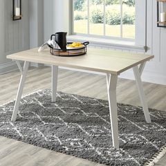 BỘ BÀN ĂN 6 GHẾ OSTAKA MÀU TRẮNG