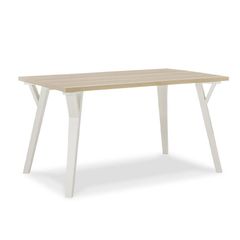 BỘ BÀN ĂN 6 GHẾ OSTAKA MÀU TRẮNG