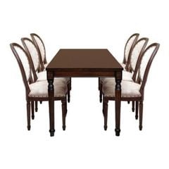 BỘ BÀN ĂN 6 GHẾ PORTER 1.8