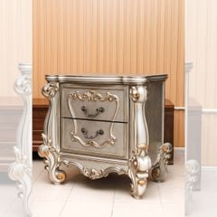 TỦ ĐẦU GIƯỜNG VERSAILLES MÀU BẠC