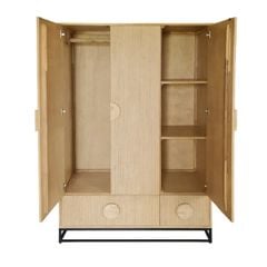 TỦ QUẦN ÁO POMPEII MÀU TỰ NHIÊN 3 CÁNH