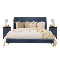 BỘ PHÒNG NGỦ GARRICK DARK BLUE 8030 2 TÁP