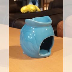 ĐÈN XÔNG TINH DẦU ĐỐT NẾN HÌNH CÚ MÀU XANH