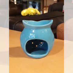 ĐÈN XÔNG TINH DẦU ĐỐT NẾN HÌNH CÚ MÀU XANH