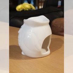 ĐÈN XÔNG TINH DẦU ĐỐT NẾN HÌNH CÚ MÀU TRẮNG
