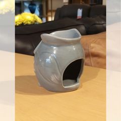 ĐÈN XÔNG TINH DẦU ĐỐT NẾN HÌNH CÚ MÀU XÁM