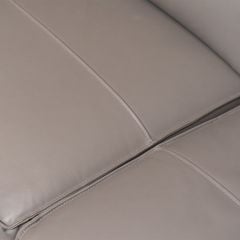 GHẾ SOFA GÓC DA BÒ DARK GREY 8029